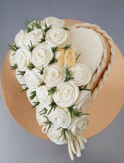 Obrázok z Syrová  torta srdce  N19
