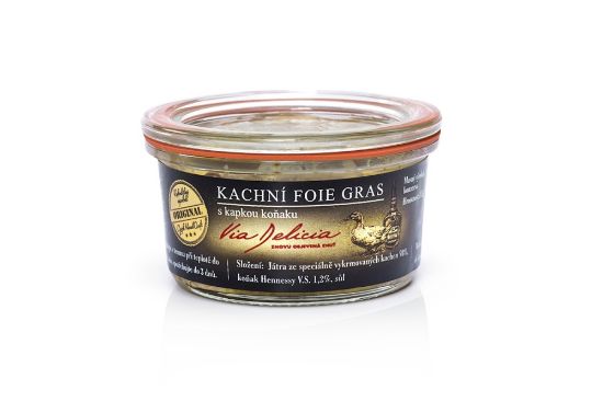 Obrázok z Via Delicia -Kačacia foie gras s kvapkou koňaku 115g