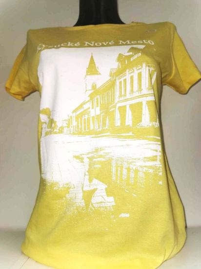 Obrázok z Dámske tričko žlté Kysucké Nové Mesto 
