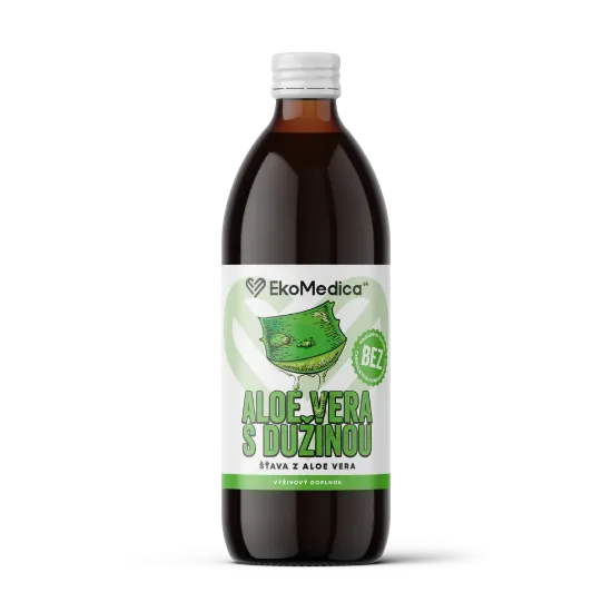 Obrázok z Aloe s dužinou – šťava s kúskami aloe EkoMedica SK