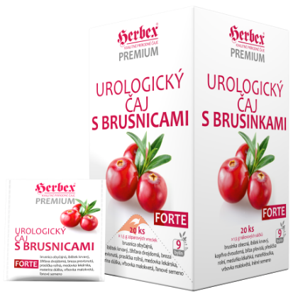 Obrázok z Urologický čaj s brusnicami FORTE 30g(20x1,5g)